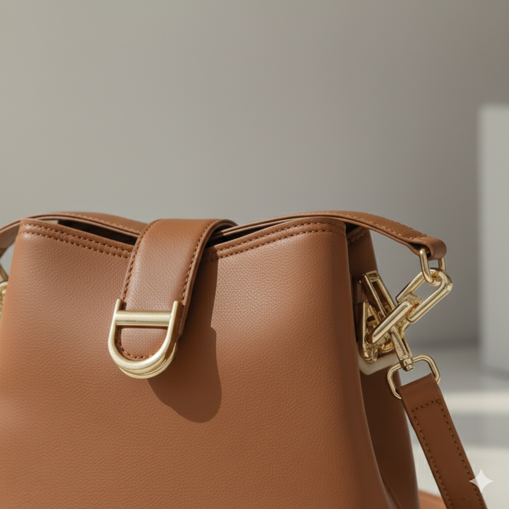 Sac à main caramel chaud chic