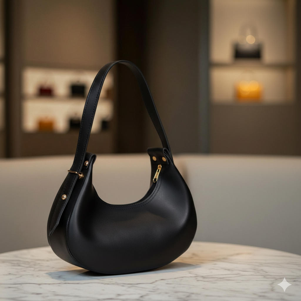 Sac à main hobo noir