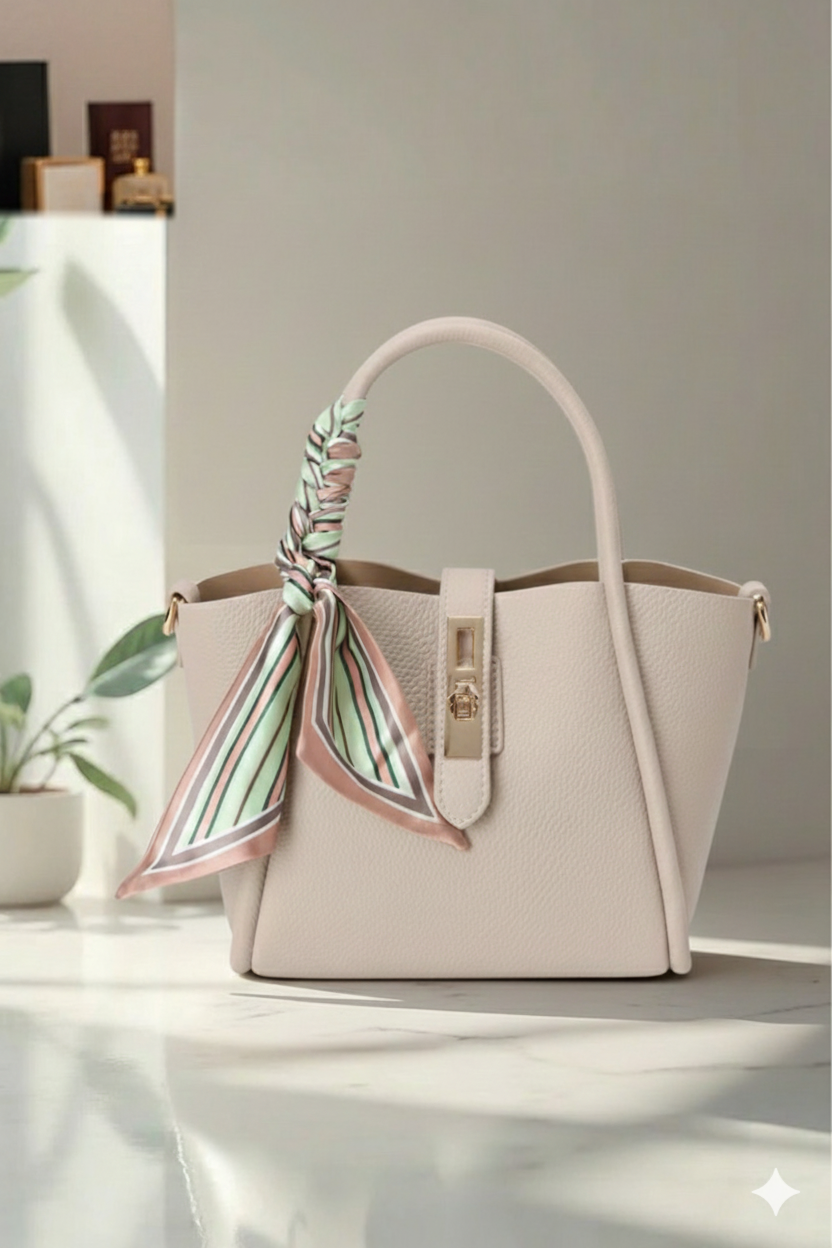 Sac à main beige clair