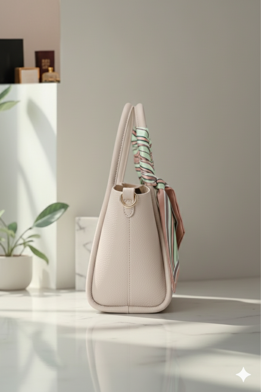 Sac à main beige clair