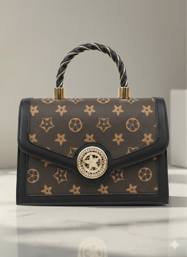 Sac à main marron chic