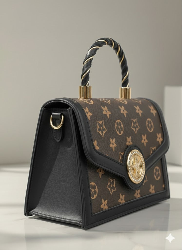 Sac à main marron chic